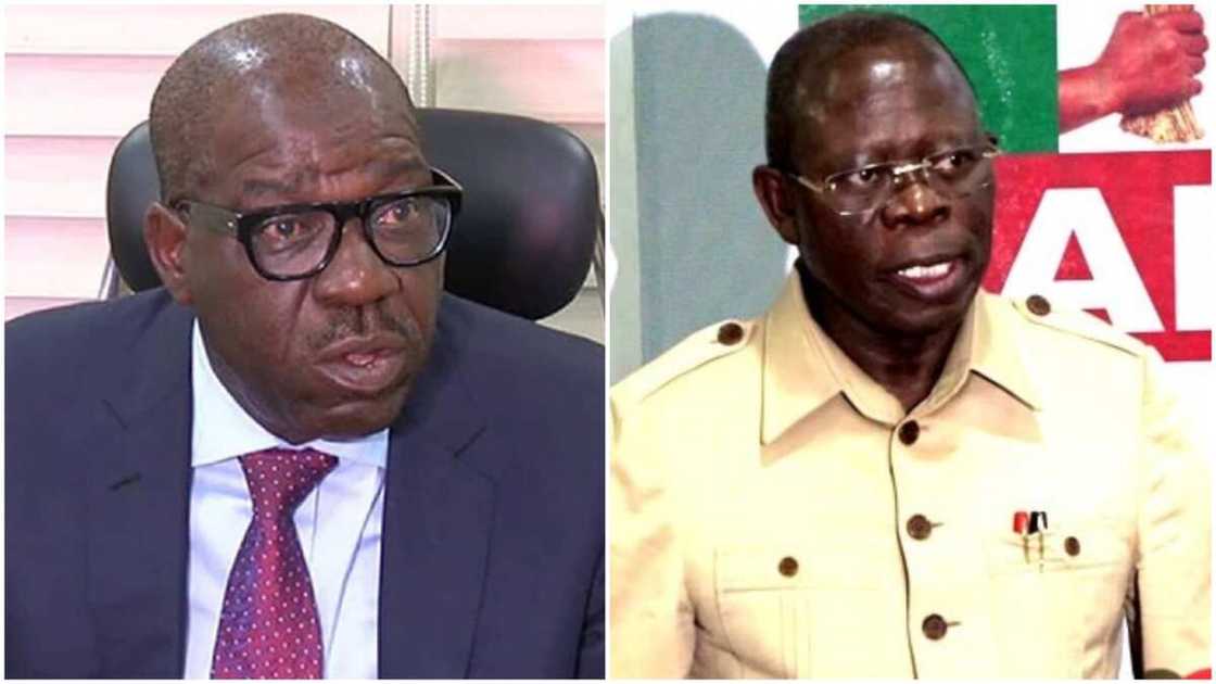 Obaseki made Osinbajo lay the foundation of a park that is now a den of robbers, Oshiomhole says Obaseki made Osinbajo lay the foundation of a park that is now a den of robbers, Oshiomhole says