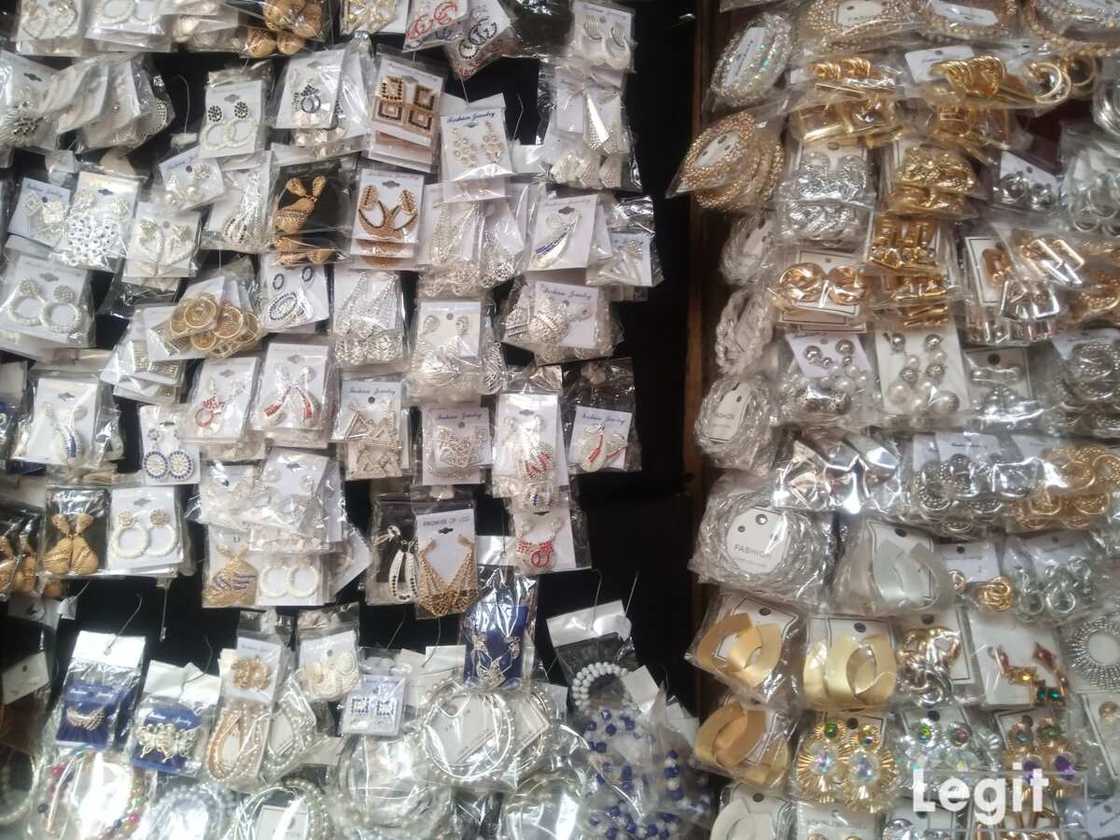The cost price of fashion accessories increased by over ten percent at the market. Photo credit: Esther Odili The cost price of fashion accessories increased by over ten percent at the market. Photo credit: Esther Odili