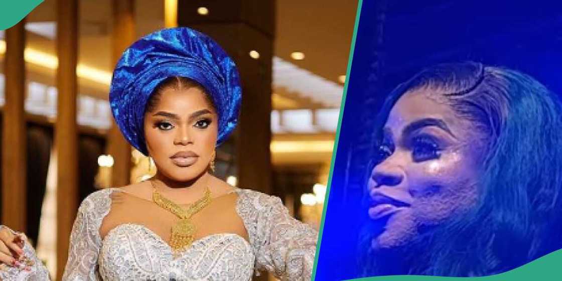 Bobrisky shows off unfiltered face. Bobrisky shows off unfiltered face.