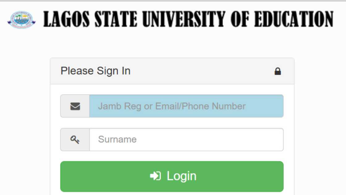 LASUED admission checker portal