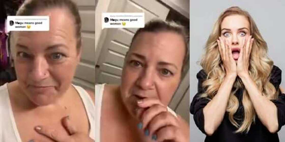 Nigerian man confuses oyimbo lady with pidgin English in funny video Nigerian man confuses oyimbo lady with pidgin English in funny video