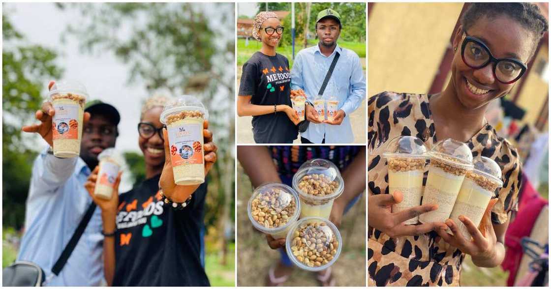 Maureen Emenike, garri parfait, garfait, ABSU student Maureen Emenike, garri parfait, garfait, ABSU student