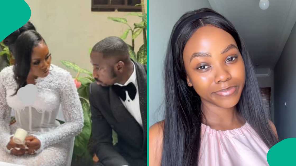 Bride shares why she held secret wedding.