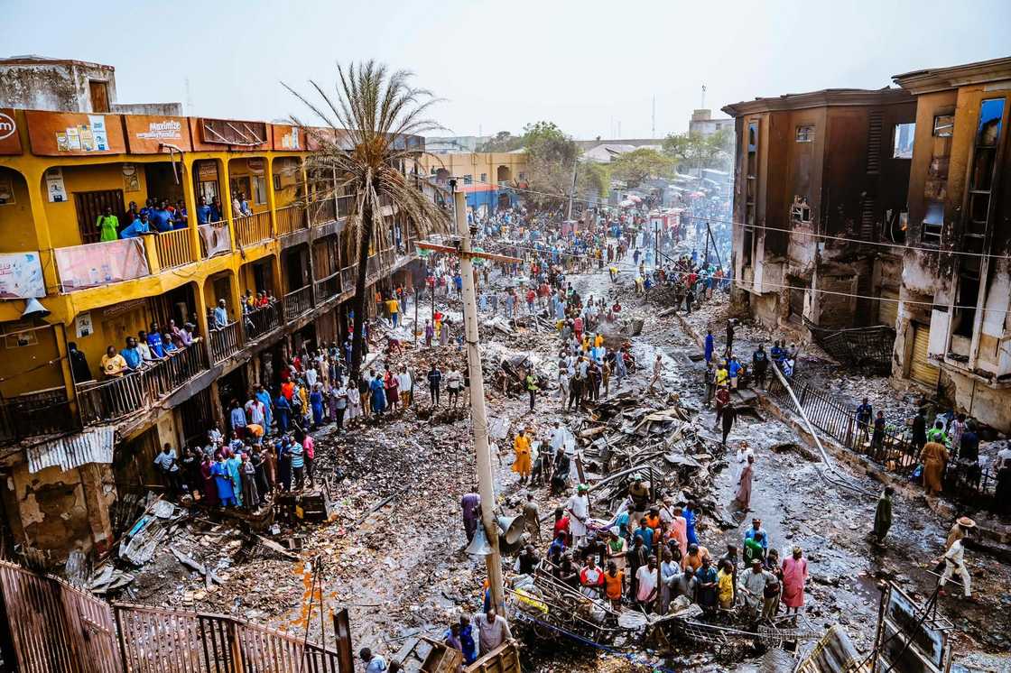 Gobara ta sake tashi a kasuwar Kano Gobara ta sake tashi a kasuwar Kano