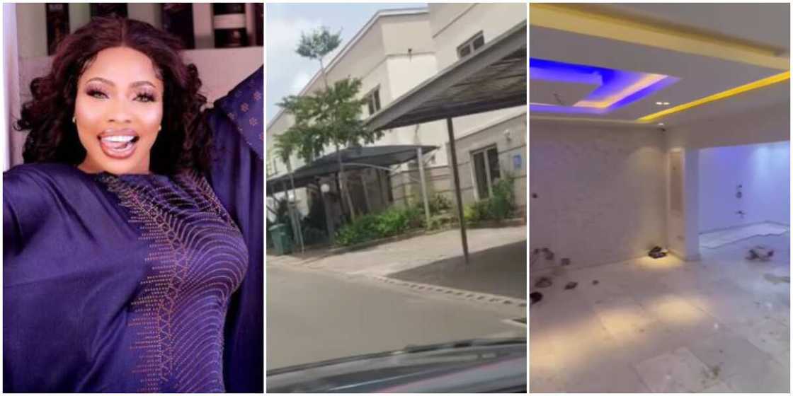 Doris Ogala happy for her new house in Abuja, Doris Ogala buys new house in Abuja, Doris Ogala's new house in Abuja Doris Ogala happy for her new house in Abuja, Doris Ogala buys new house in Abuja, Doris Ogala's new house in Abuja
