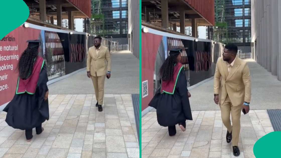 Nigerian couple in graduation gown and suit do the gwo gwo ngwo dance challenge Nigerian couple in graduation gown and suit do the gwo gwo ngwo dance challenge
