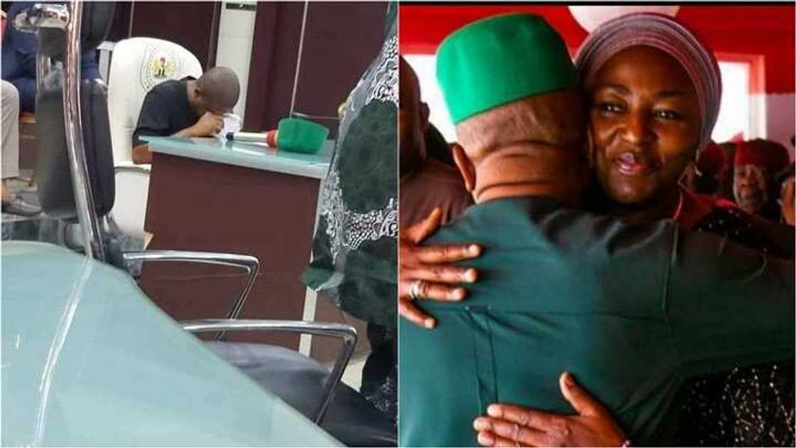 Mace ta gari: Matar tsohon gwamnan jahar Imo ta kwantar masa da hankali a idon Duniya Mace ta gari: Matar tsohon gwamnan jahar Imo ta kwantar masa da hankali a idon Duniya