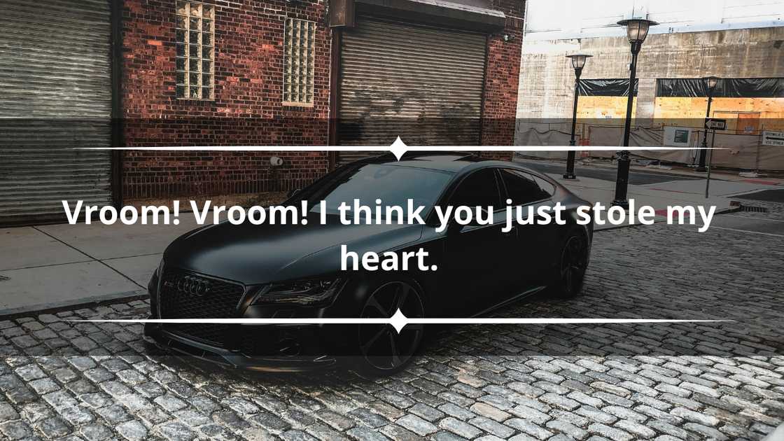 Car pick-up lines to use on guys