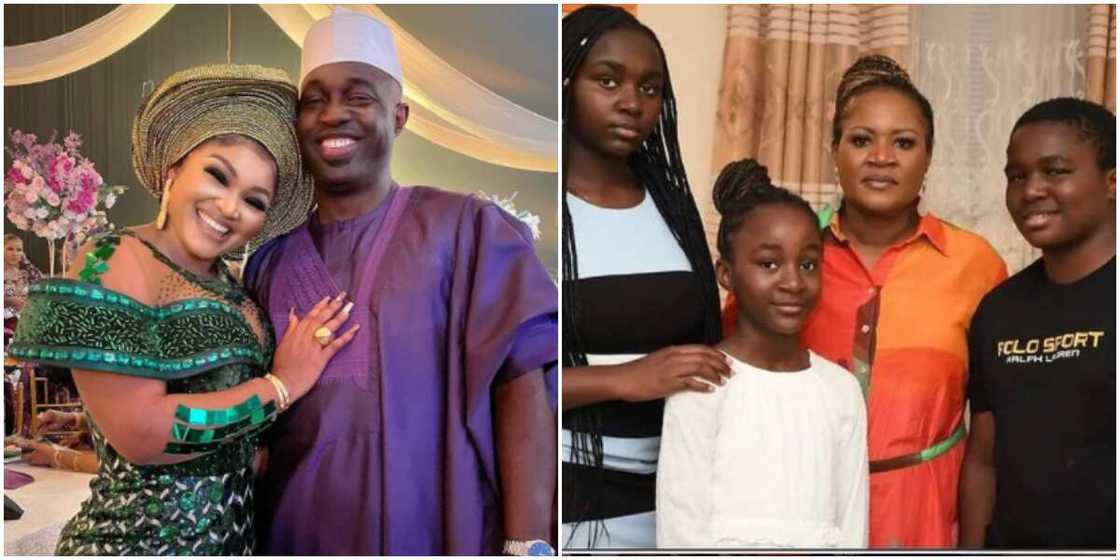 Mercy Aigbe unveils Adekaz and husband Mercy Aigbe unveils Adekaz and husband