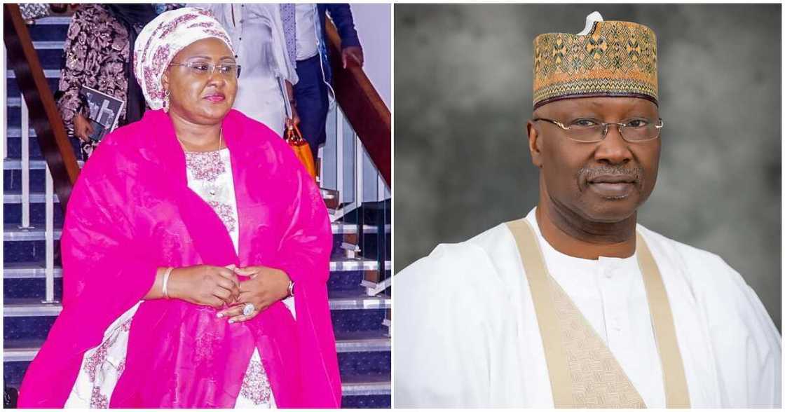 Aisha Buhari's mobile police withdrawn/ Boss Mustapha's mobile police withdrawn