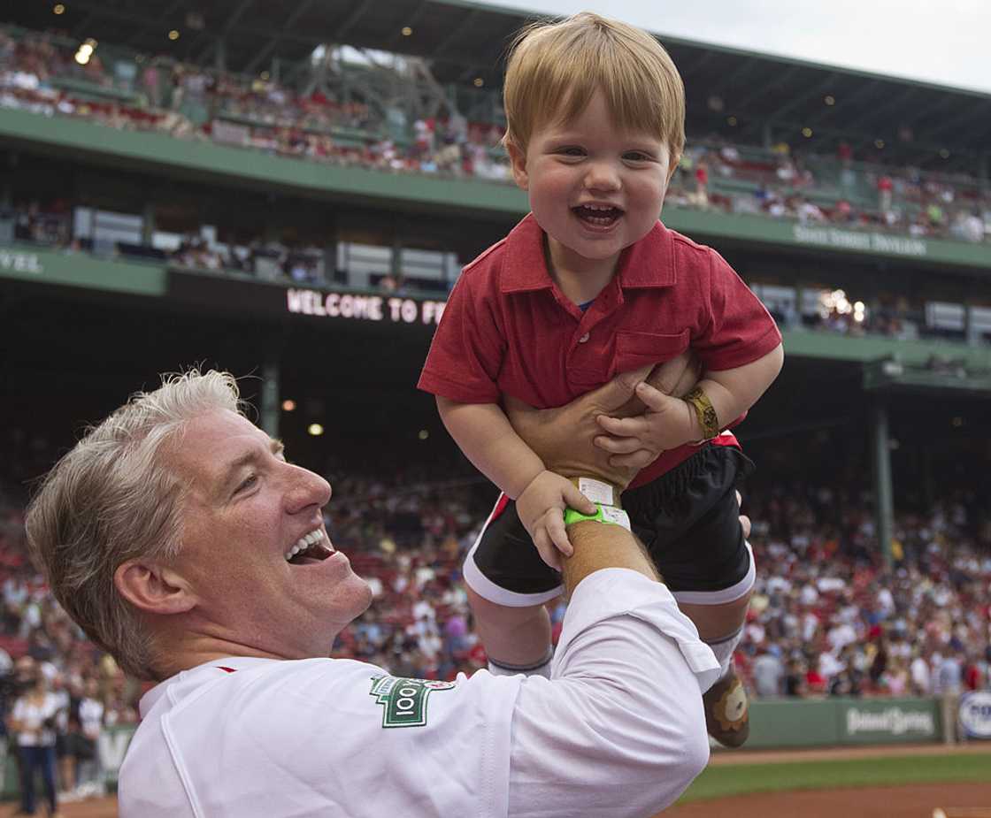 John King holding up his son Jonah King