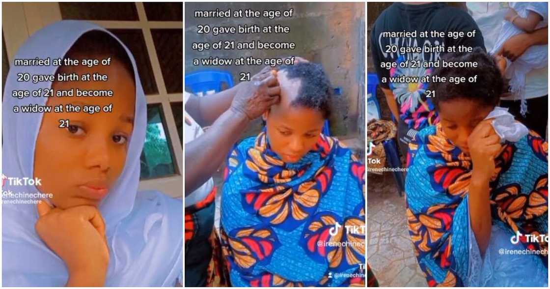 Chinechere, widow at age 21, shave hair, married at 20 Chinechere, widow at age 21, shave hair, married at 20