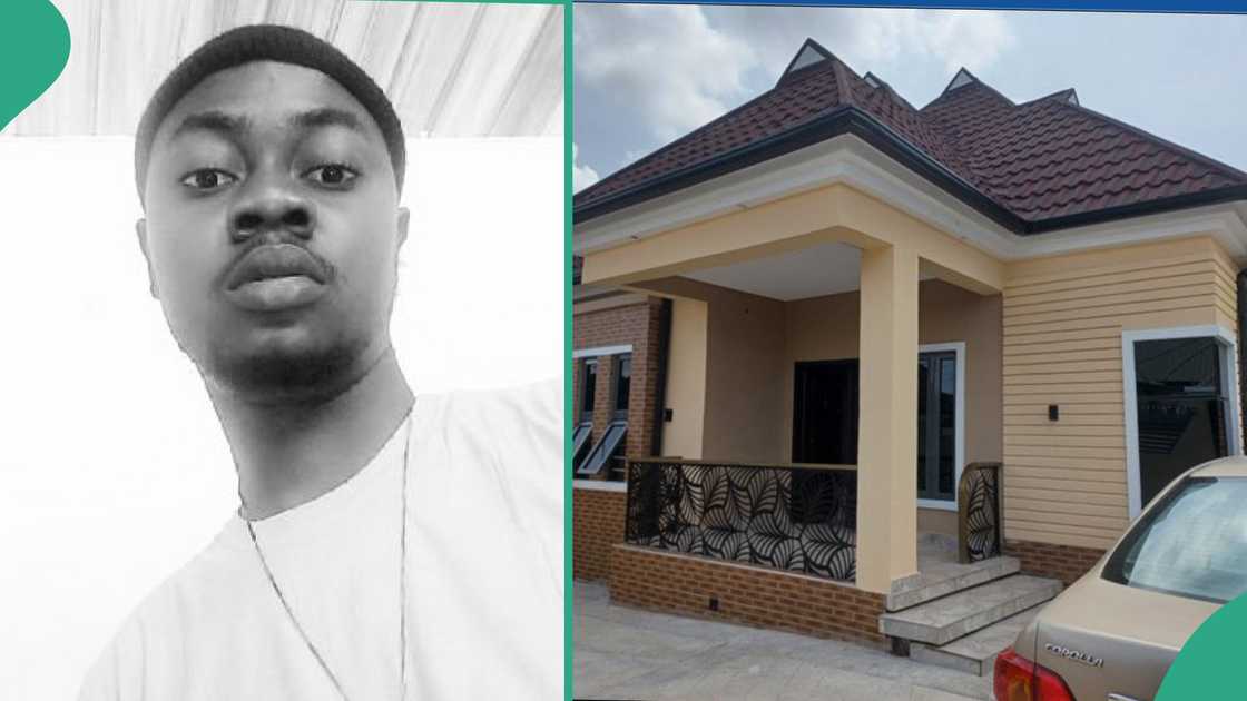 Man uses N12.5 cardinal  to physique  a house.