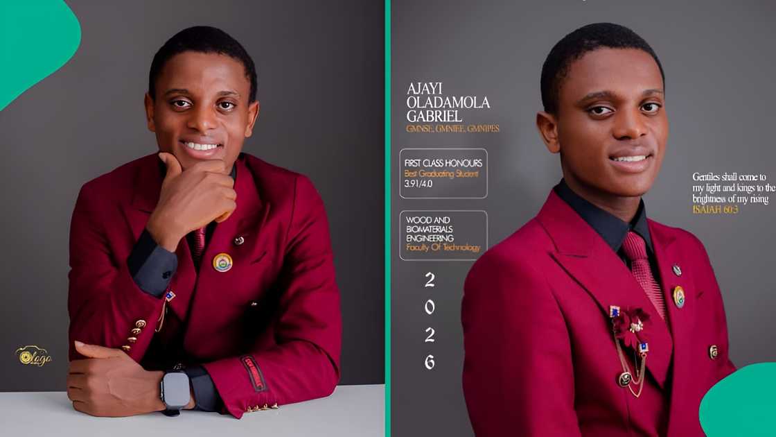 UI graduate Ajayi Oladamola earns 68 As in 74 courses, 3.91 CGPA, tops Wood & Biomaterials Engineering, and showcases multiple awards and Dean’s List honours online. UI graduate Ajayi Oladamola earns 68 As in 74 courses, 3.91 CGPA, tops Wood & Biomaterials Engineering, and showcases multiple awards and Dean’s List honours online.