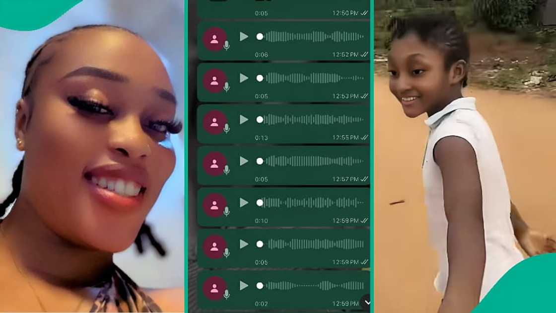 Nigerian lady discovers sister’s voice notes to boyfriend.