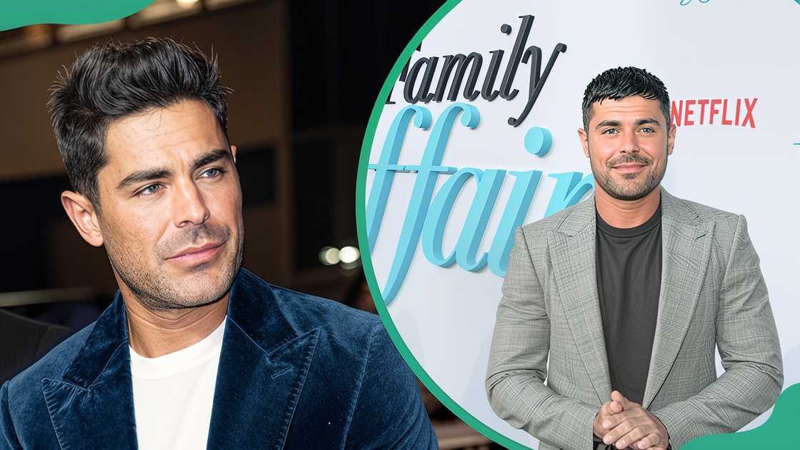 Zac Efron at Cipriani 42nd Street in New York City (L). Zac Efron at The Egyptian Theatre in Hollywood, Los Angeles, California (R) Zac Efron at Cipriani 42nd Street in New York City (L). Zac Efron at The Egyptian Theatre in Hollywood, Los Angeles, California (R)