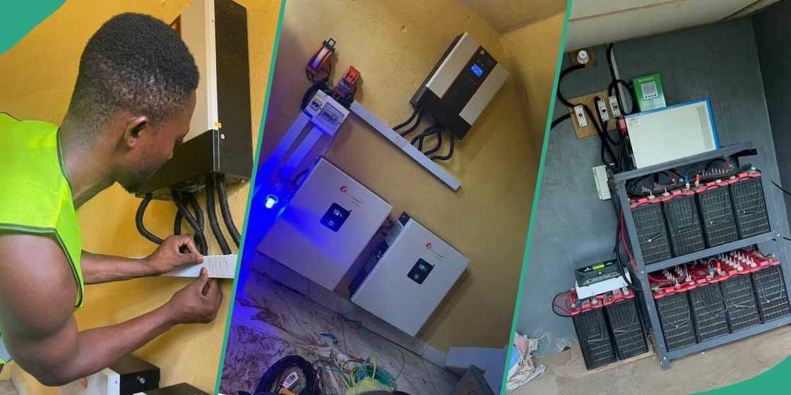 Using solar to generate energy/Batteries setup. Using solar to generate energy/Batteries setup.