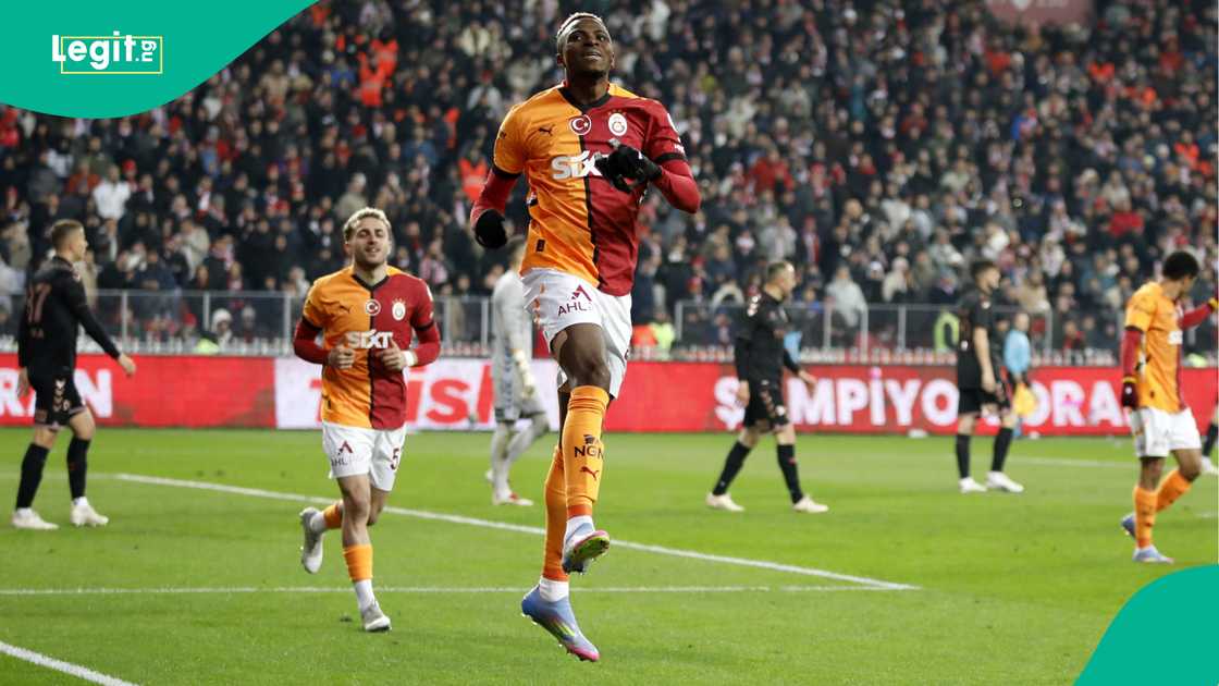 Victor Osimhen, Baris Alper Yilmaz, Galatasaray, Samsunspor, Yeni 19 Mayis Stadium, Samsun, Turkiye, Super Lig. Victor Osimhen, Baris Alper Yilmaz, Galatasaray, Samsunspor, Yeni 19 Mayis Stadium, Samsun, Turkiye, Super Lig.