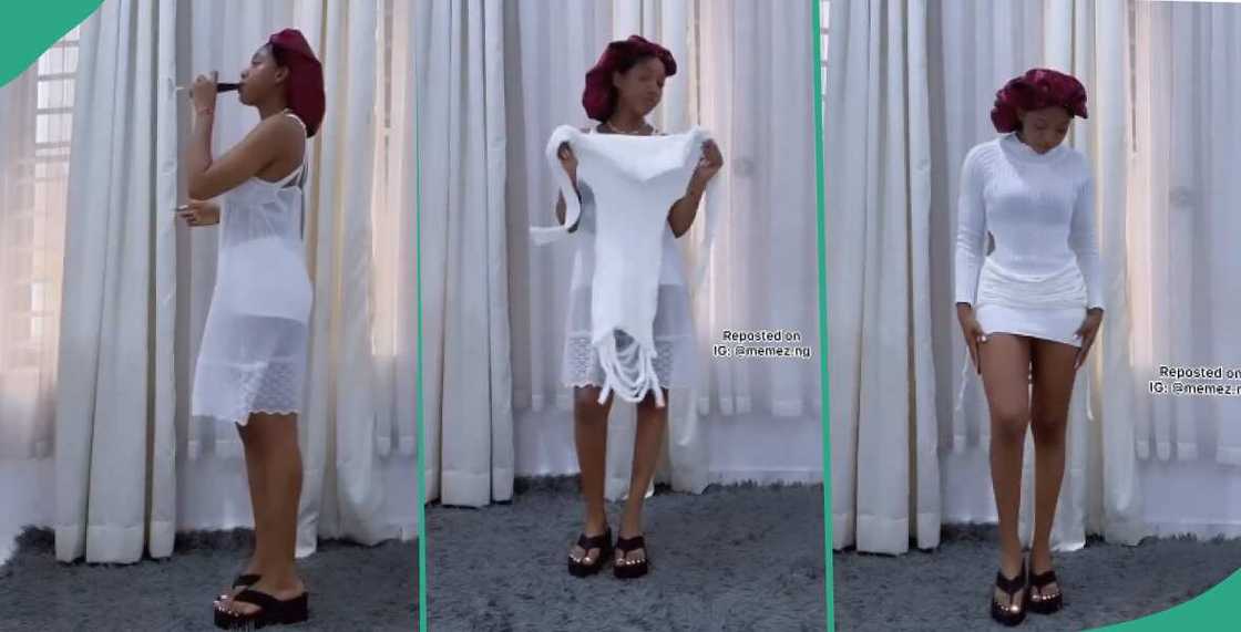 Reactions trail lady's dressing to venue of her UTME Reactions trail lady's dressing to venue of her UTME