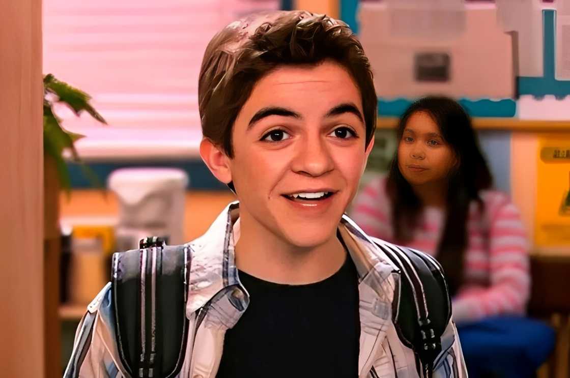 Tylor Chase speaks in a still on the set of Ned's Declassified