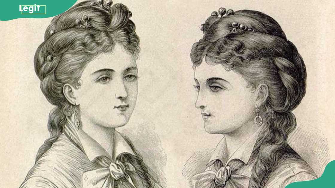 Two ladies in a Rosette crown hairstyle Two ladies in a Rosette crown hairstyle