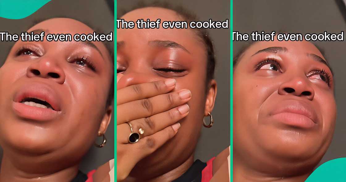 Lady shares how thief robbed her and even cooked jollof rice.