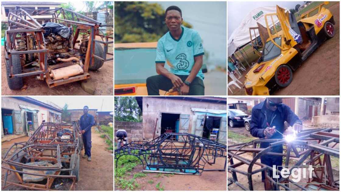 Young Nigerian man builds sports car, narrates his story Young Nigerian man builds sports car, narrates his story