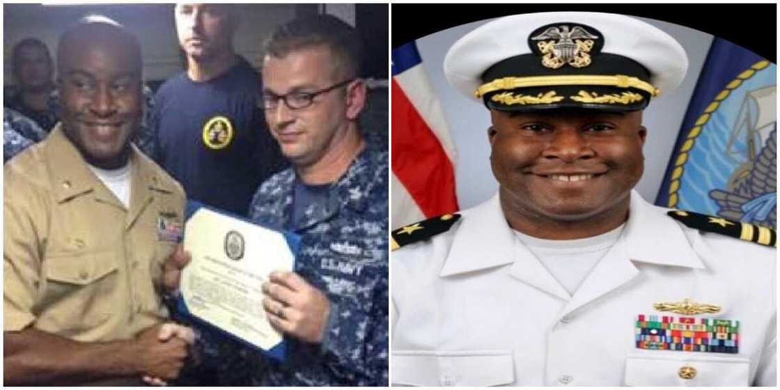 Wow! This Man Becomes the First Nigerian to Take Command of a US Navy Guided Missile Destroyer Wow! This Man Becomes the First Nigerian to Take Command of a US Navy Guided Missile Destroyer