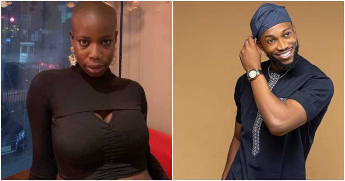 Evicted housemates Allysyn and Dotun Evicted housemates Allysyn and Dotun