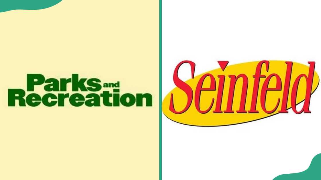 Parks and Recreation and Seinfeld sitcoms logos Parks and Recreation and Seinfeld sitcoms logos