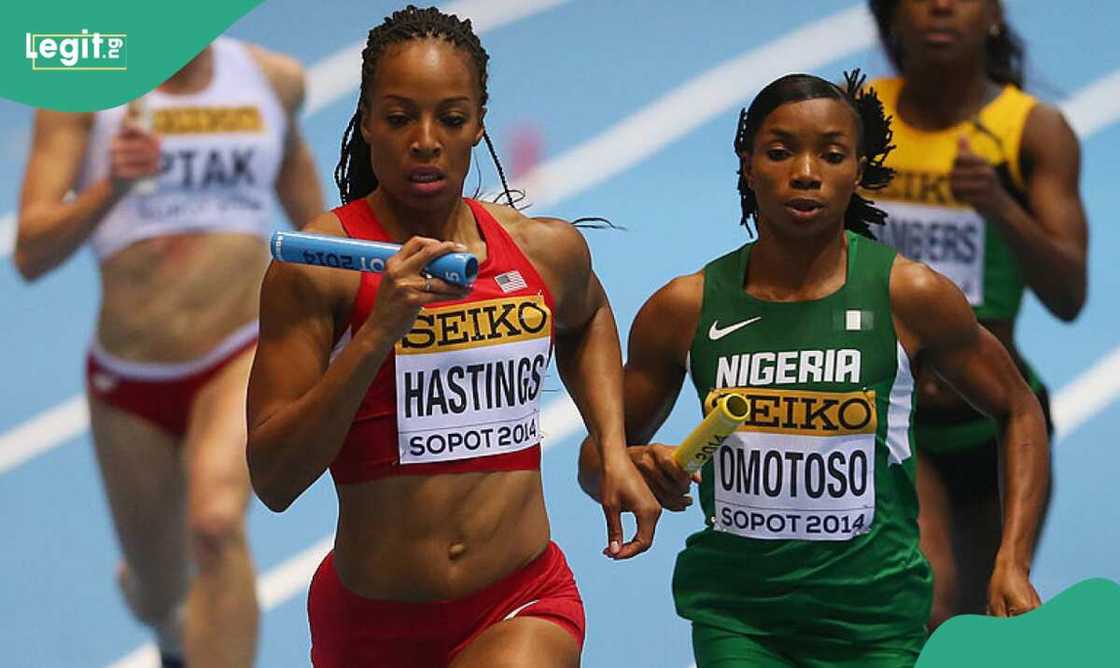 Omotoso Omolara came from the back to win All-African Games relay