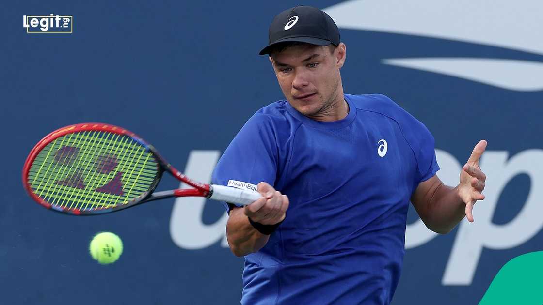Kamil Majchrzak, Poland, Karen Khachanov, Russia, US Open. Kamil Majchrzak, Poland, Karen Khachanov, Russia, US Open.