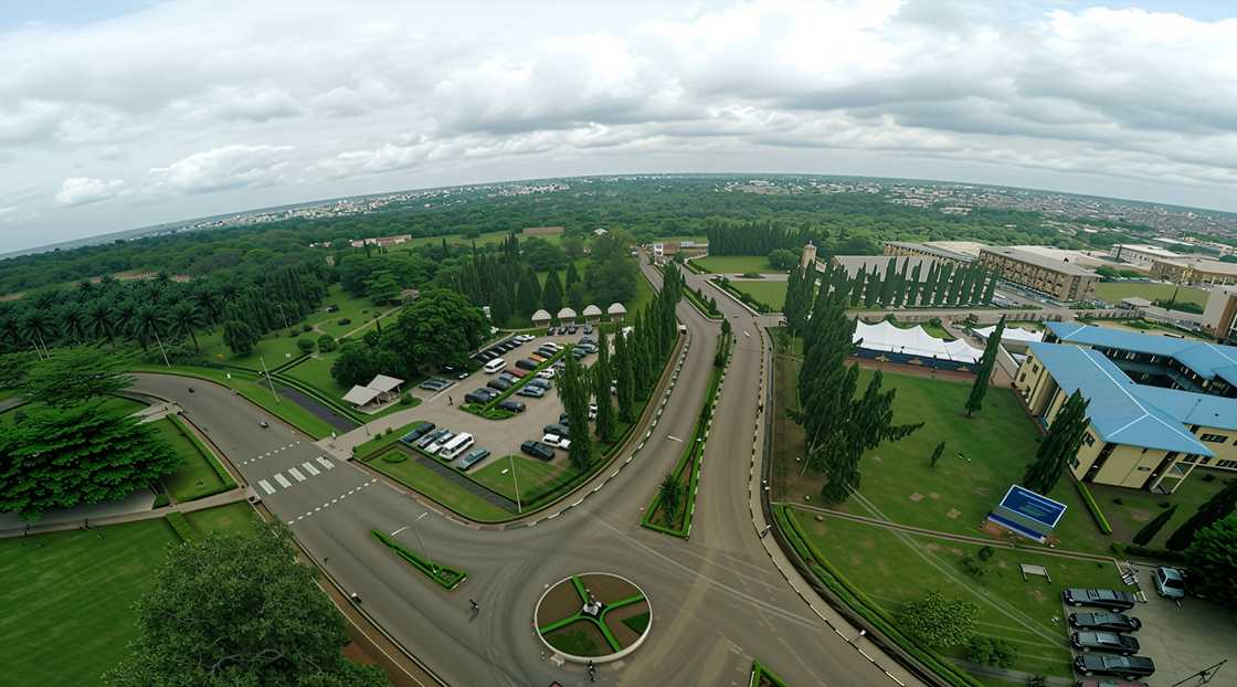 An aerial view of the Babcock University campus