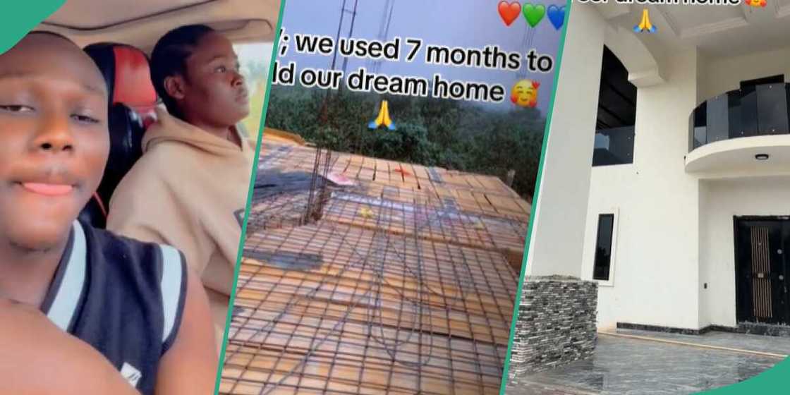 Building houses in Nigeria/White-painted building. Building houses in Nigeria/White-painted building.