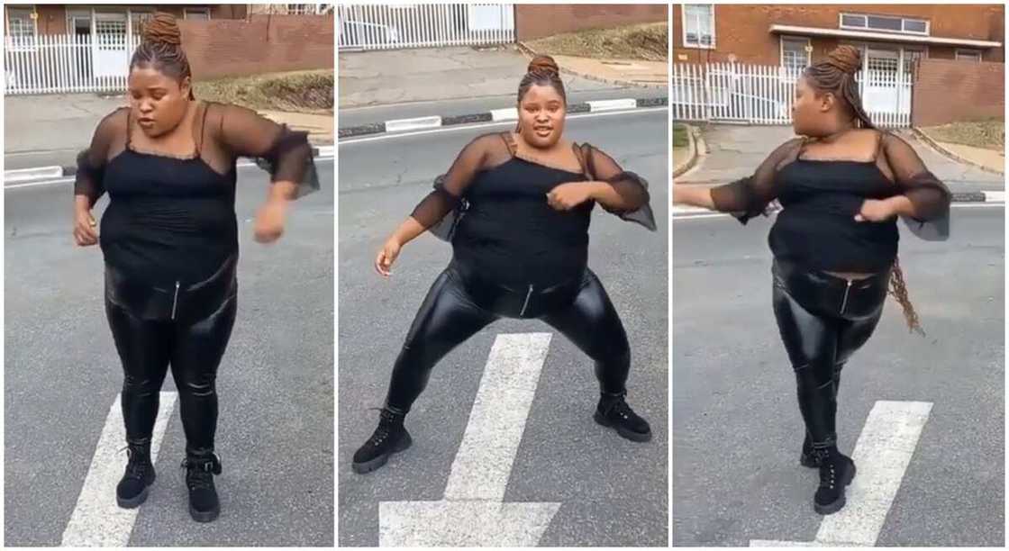 Photo of Kamo Wamabbw dancing on the road. Photo of Kamo Wamabbw dancing on the road.