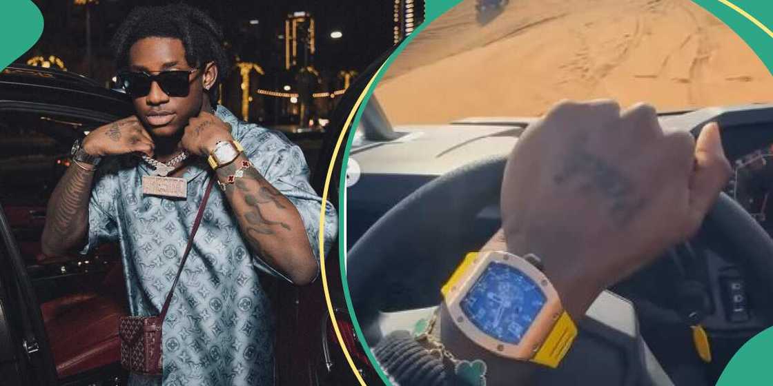 Clips of Shallipopi's new watch Clips of Shallipopi's new watch