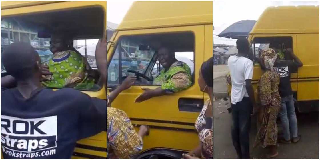 Elderly woman hijacks commercial bus from driver after he refused to give her and other passengers their change, many react Elderly woman hijacks commercial bus from driver after he refused to give her and other passengers their change, many react