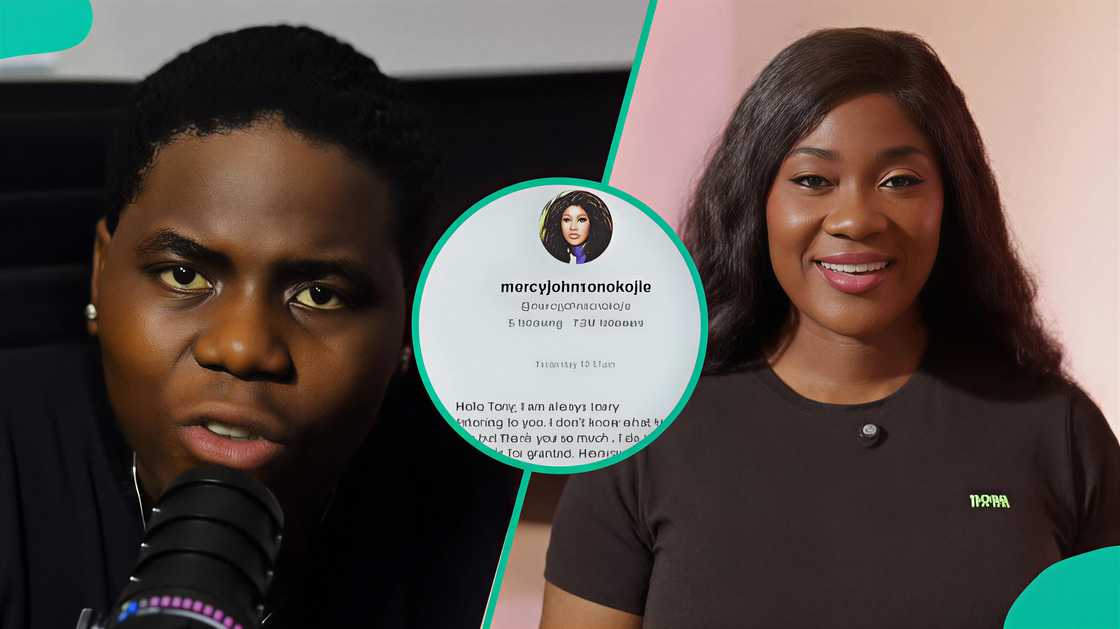 Man shares message from Mercy Johnson Okojie.