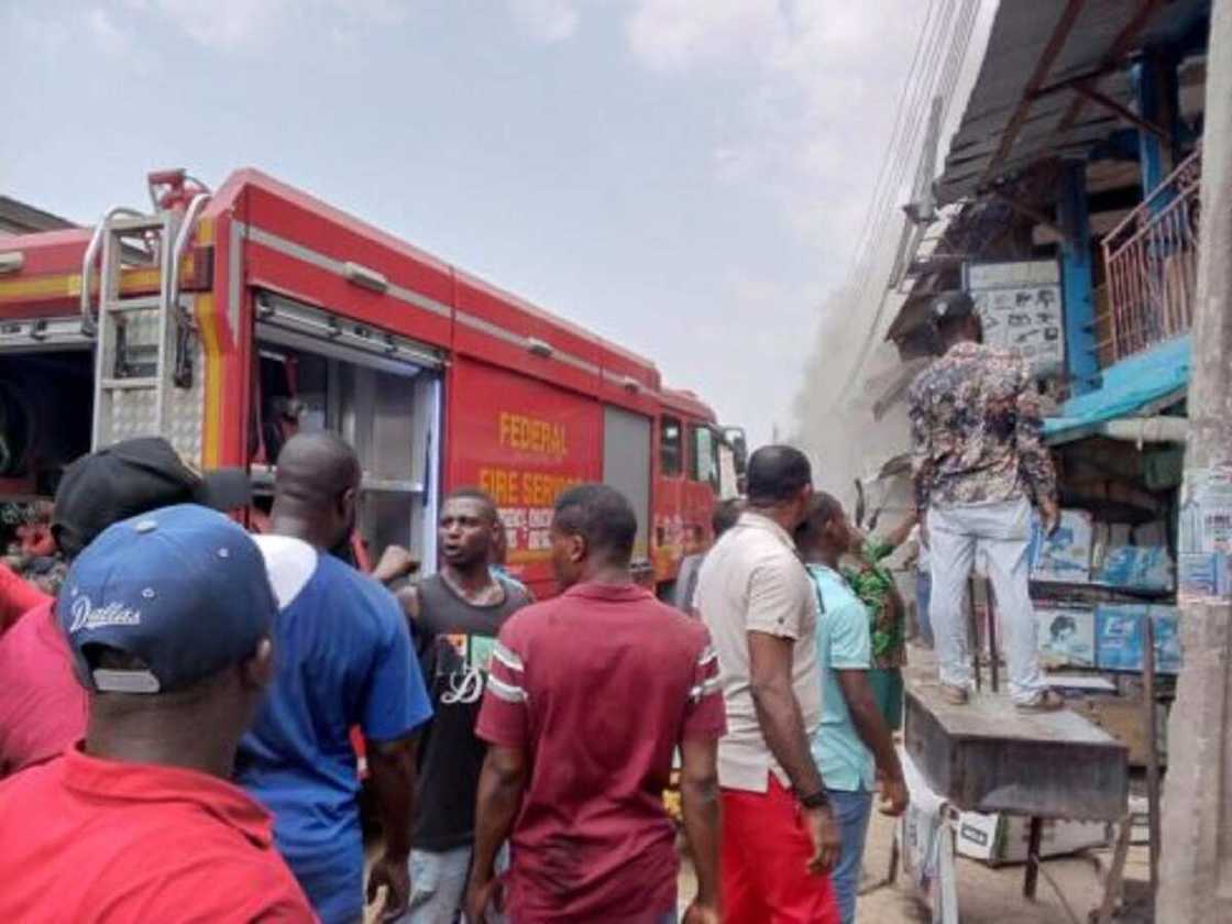 Gobarar kasuwar Onitsha Gobarar kasuwar Onitsha