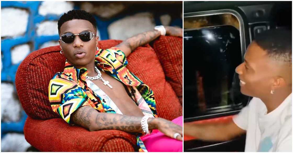 Wizkid, dollars, car window Wizkid, dollars, car window