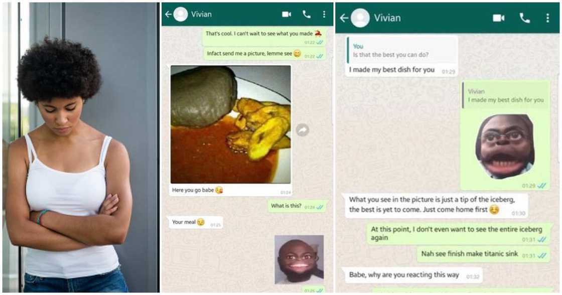 Josh, Vivian, bad cooking skills, Nigerian man, dumps bae Josh, Vivian, bad cooking skills, Nigerian man, dumps bae