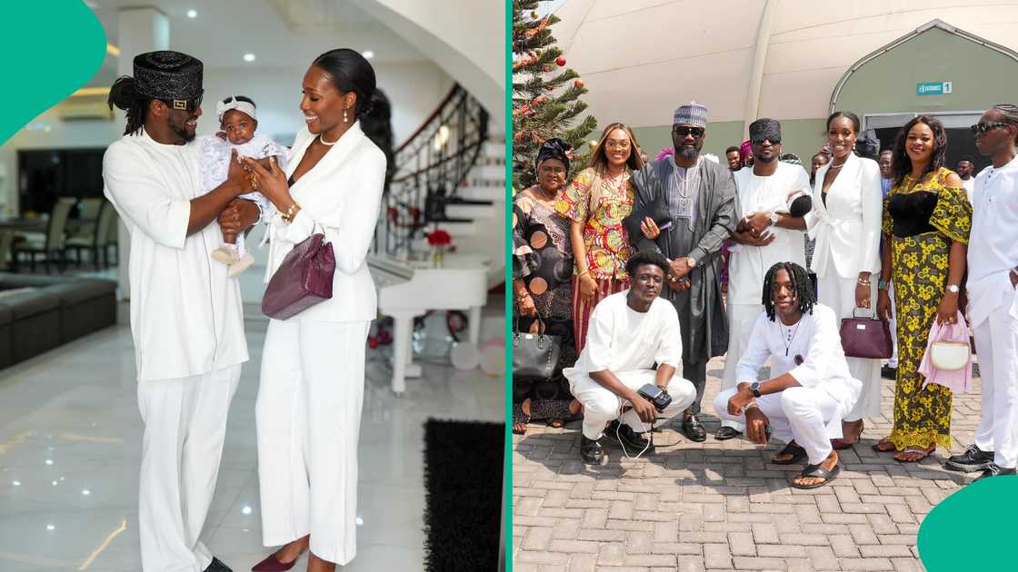 Paul Okoye dedicates baby in church