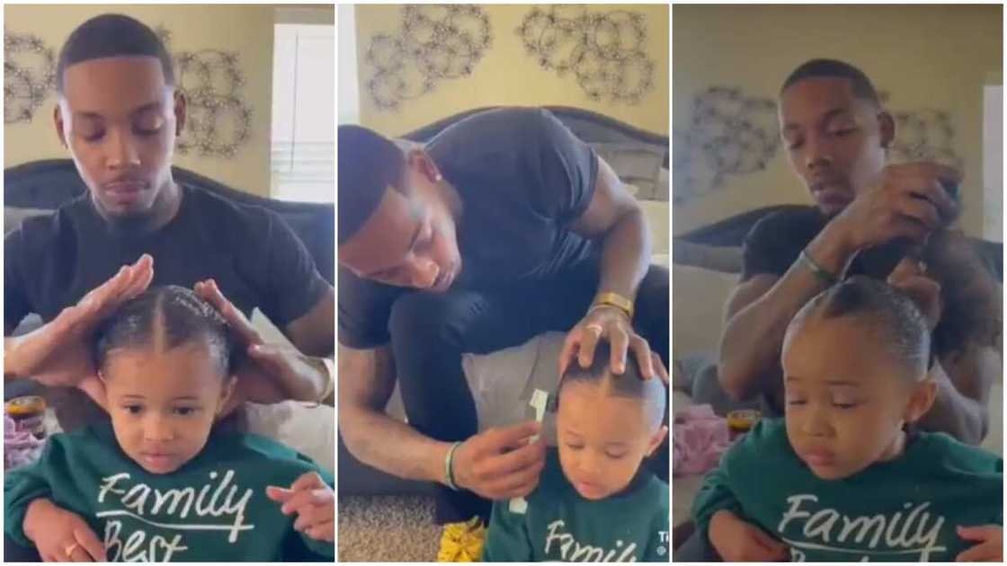 Heartmelting Video Captures Cute Moment Father Makes Hair for his Daughter with Great Kkill, many Praise him Heartmelting Video Captures Cute Moment Father Makes Hair for his Daughter with Great Kkill, many Praise him