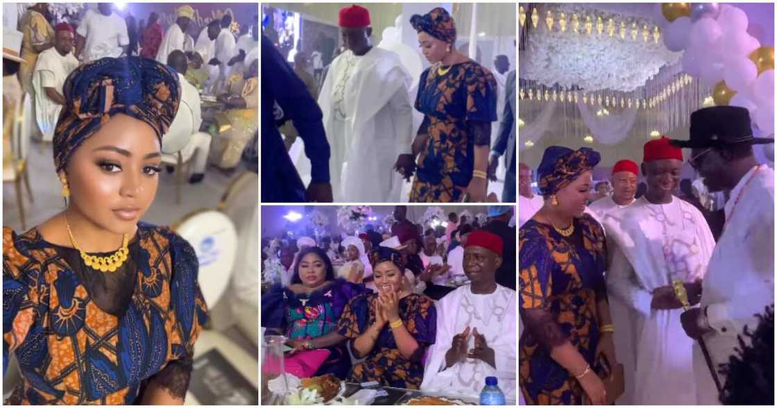 Regina Daniels, Ned Nwoko attend Delta state governor's birthday.