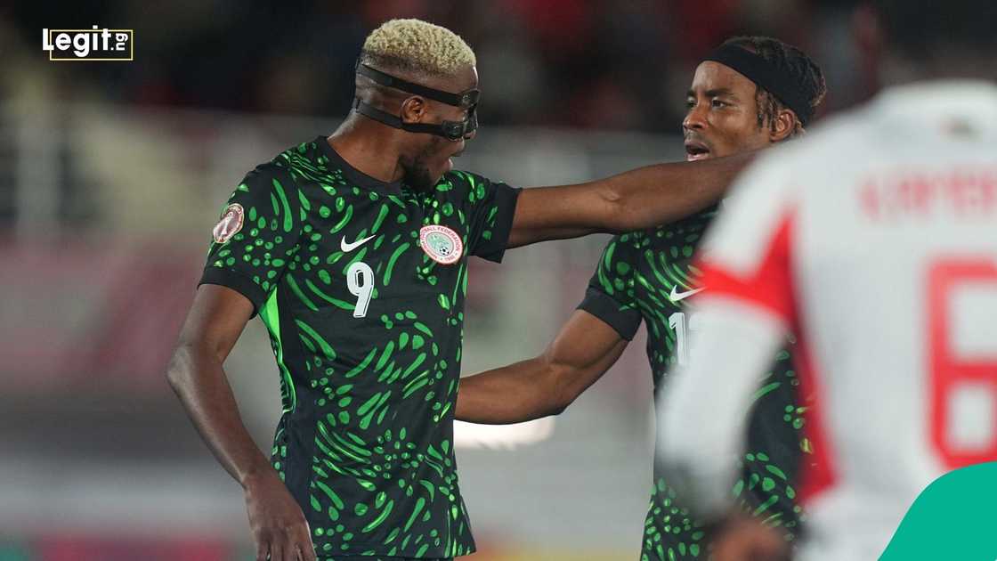 Bruno Onyemaechi, Victor Osimhen, 2025 AFCON, Mozambique, Nigeria, Fes Stadium, Morocco.