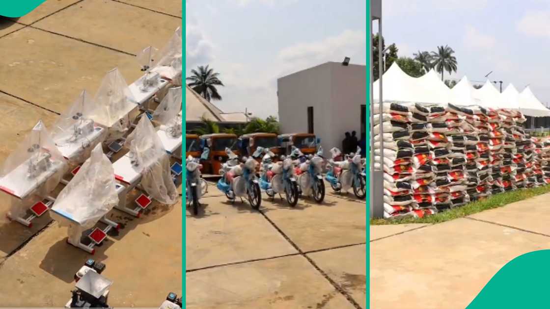 Nigerian man empowers his people with machines. Nigerian man empowers his people with machines.