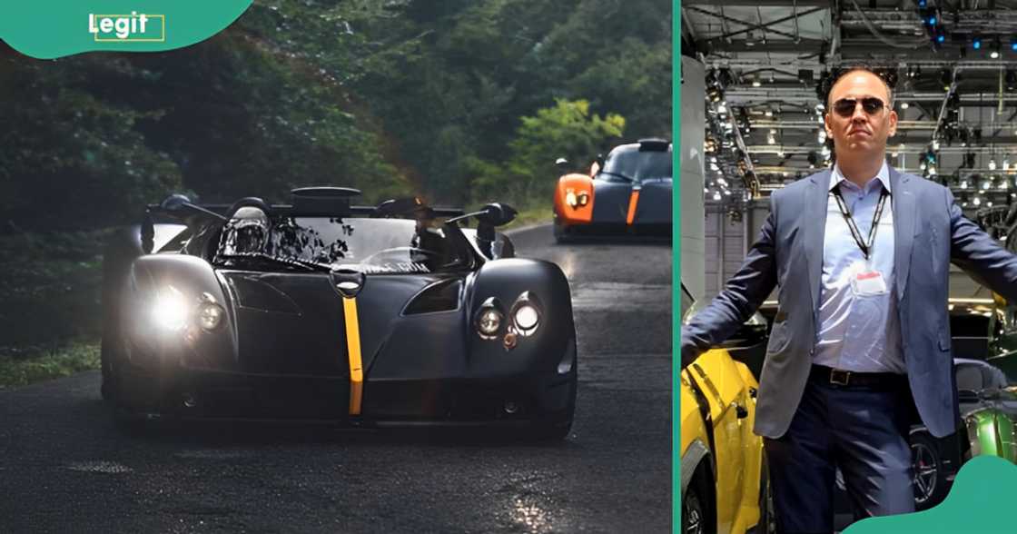 The Pagani Zonda HP Barchetta and its owner Oleg Egorov.