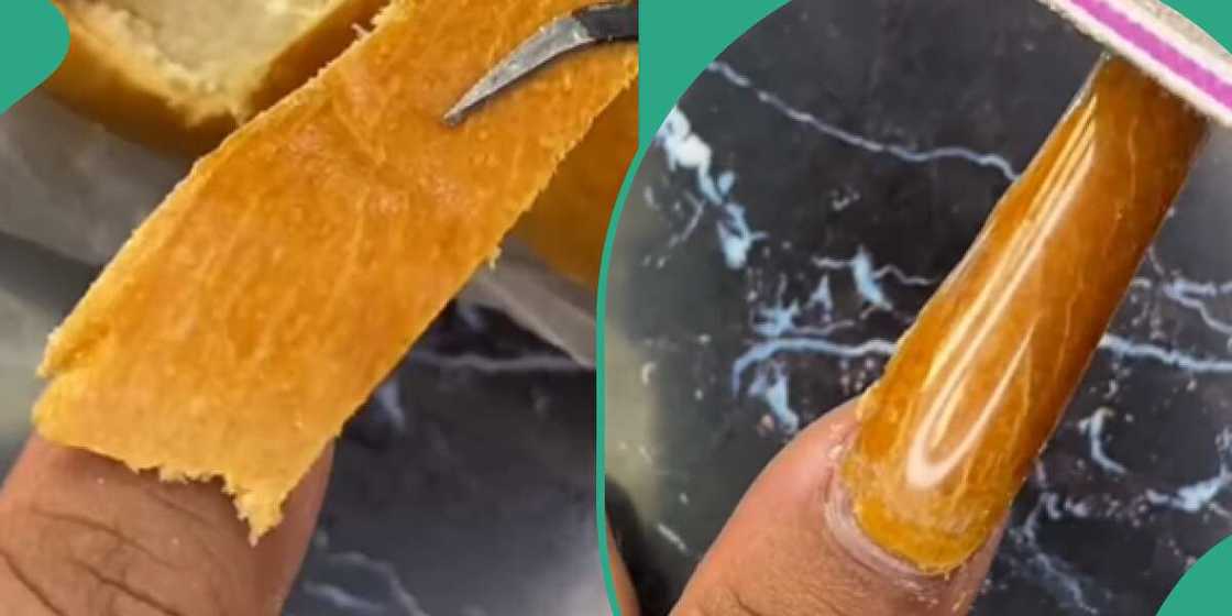 Nails made with bread Nails made with bread