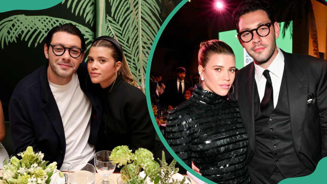 Elliot Grainge and Sofia Richie Grainge at the David Yurman Sculpted Cable Launch Event in New York City (L). Sofia Richie and Elliot Grainge at the 2023 Baby2Baby Gala in Los Angeles, California (R) Elliot Grainge and Sofia Richie Grainge at the David Yurman Sculpted Cable Launch Event in New York City (L). Sofia Richie and Elliot Grainge at the 2023 Baby2Baby Gala in Los Angeles, California (R)