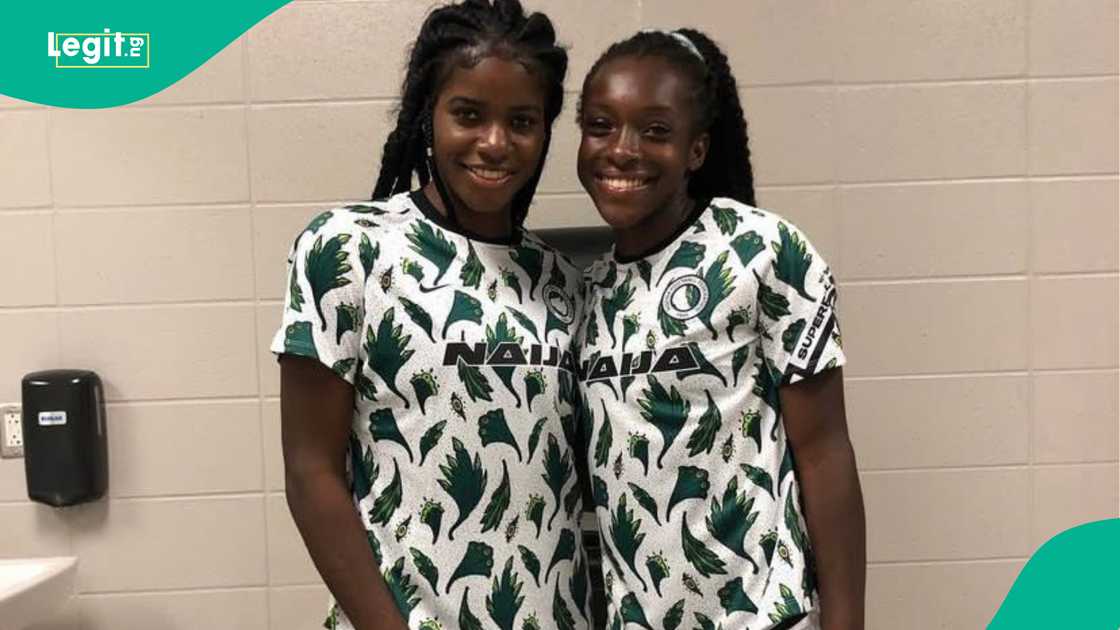 Esther Okoronkwo, Michelle Alozie, USA, Super Falcons, Nigeria Esther Okoronkwo, Michelle Alozie, USA, Super Falcons, Nigeria